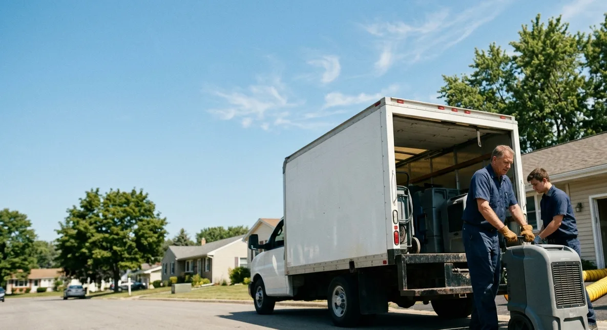 Water Damage Cleanup in Evansville, IL near me